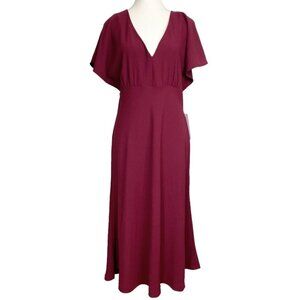 NWT HUDSON NORTH BURGUNDY WINE MAXI DRESS - M